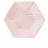 Blush Striped Small Plates