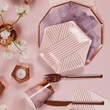 Blush Striped Small Plates