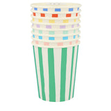 Mixed Stripe Cups