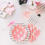 Frenchie Stripe Dinner Plates : Ink